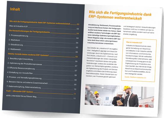 SAP HANA Ratgeber "Wie sich die Fertigungsindustrie dank ERP-Systemen weiterentwickelt"